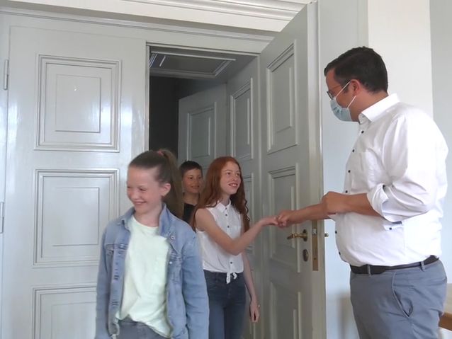 Kinder fragen…Schweriner Stadtpräsidenten Sebastian Ehlers