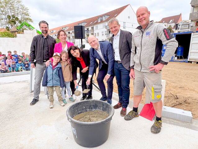 Grundsteinlegung für den Neubau der Kita „Feldstadtmäuse“